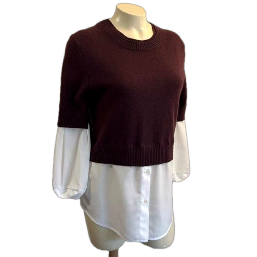 BROCHU WALKER sweater/ blouse XS ( oversized)